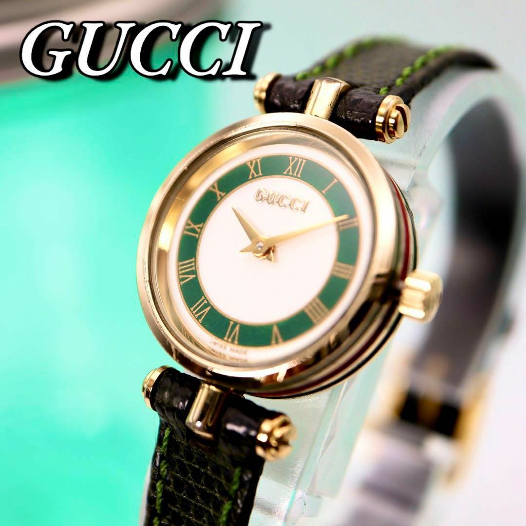 Gucci - GUCCI サイドシェリーライン レディース腕時計 422の通販 by