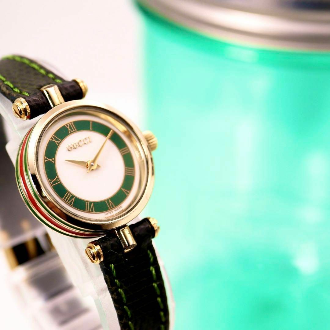 Gucci - GUCCI サイドシェリーライン レディース腕時計 422の通販 by