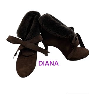 ダイアナ(DIANA)のダイアナDIANAファーブーティー 23.5cm(ブーティ)