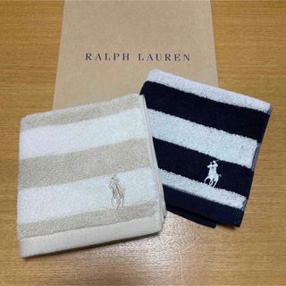 ラルフローレン(Ralph Lauren)の新品未使用　ラルフローレン　ハンドタオル　2枚(ハンカチ/ポケットチーフ)