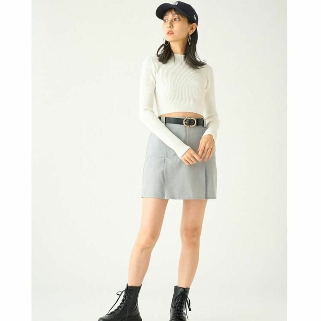 Snidel スナイデル セットアップ グレー ミニスカート 完売品 スカート Snidel スナイデル セットアップ グレー ミニスカート 完売品 スカート