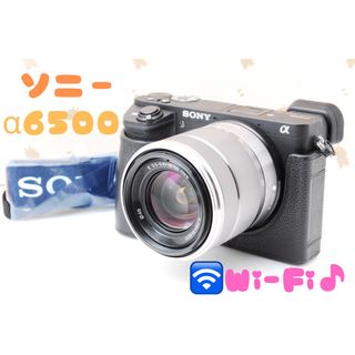 ソニー(SONY)の美品★ケース付き★Wi-Fi★SONY α6500★高性能ミラーレス一眼レフ♪(ミラーレス一眼)