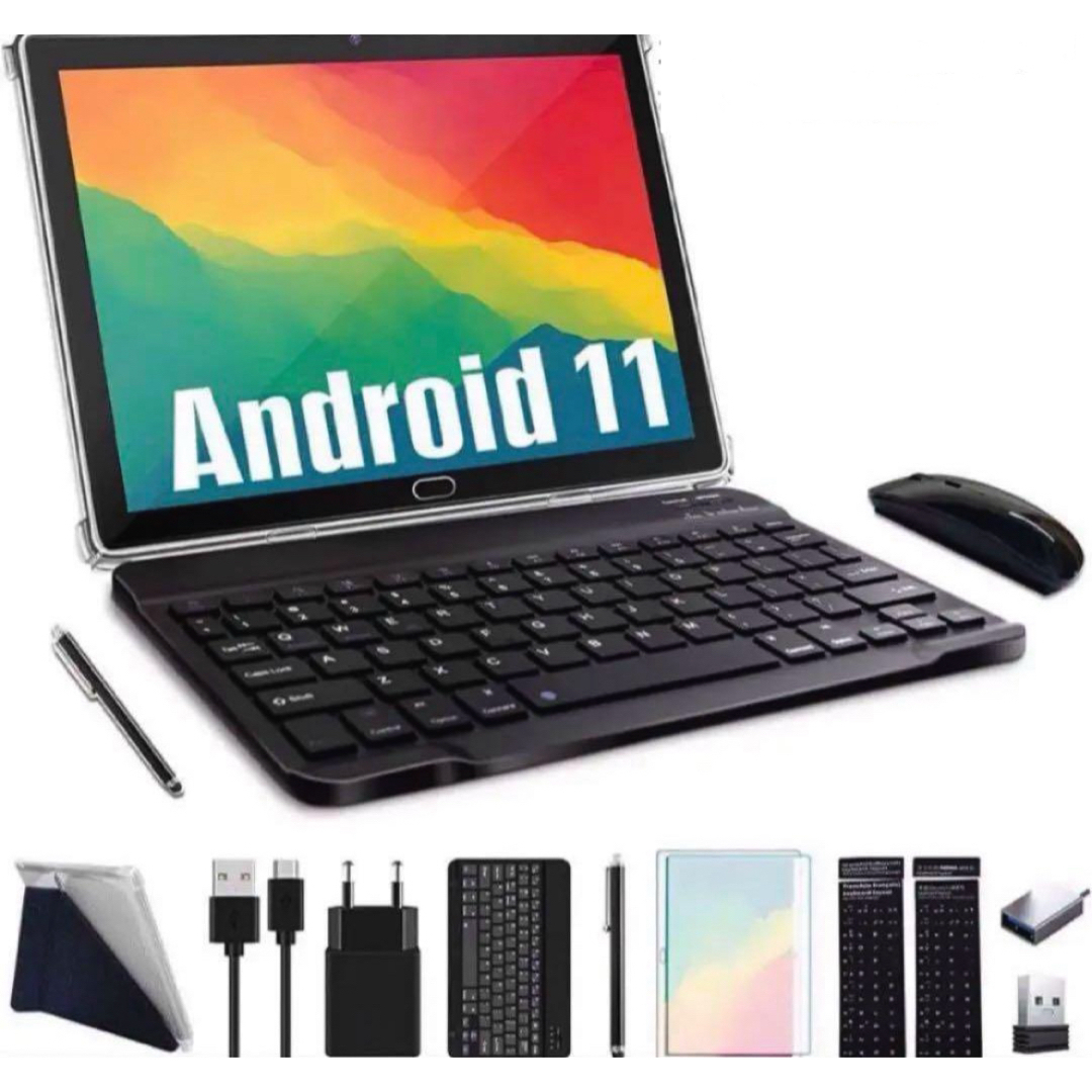 Android11.0タブレットPC、10.1インチスマホ/家電/カメラ