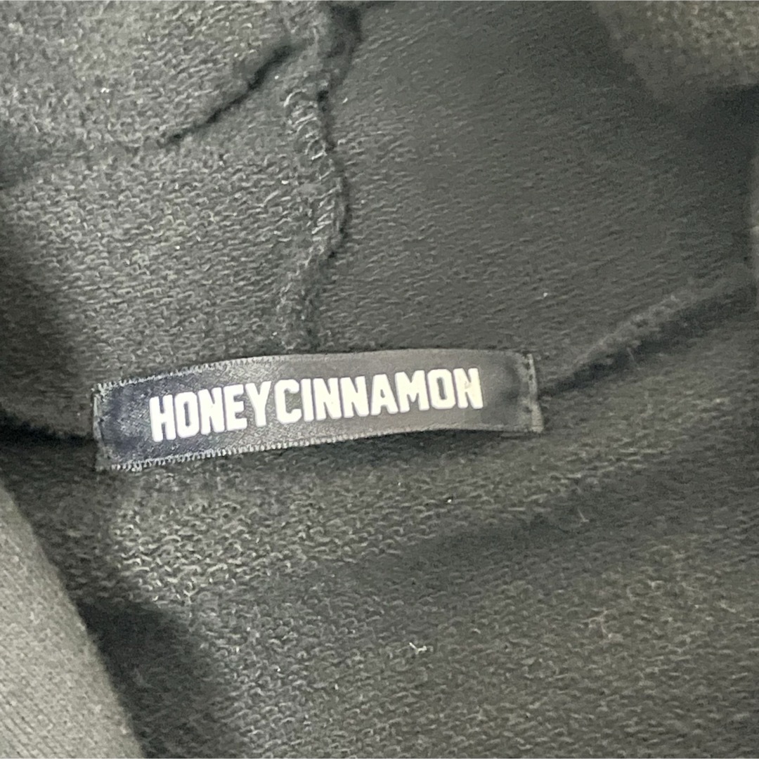 Honey Cinnamon(ハニーシナモン)のHoneyCinnamonハニーシナモン くま パーカー ワンピース ブラック レディースのトップス(パーカー)の商品写真