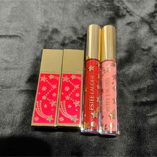 エスティローダー(Estee Lauder)の新品 エスティーローダー 口紅 グロス クリスマスコフレ ホリデーコレクション(口紅)