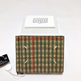 マルタンマルジェラ(Maison Martin Margiela)の新品 22aw マルジェラ マネークリップ ガンクラブチェック 5635(折り財布)