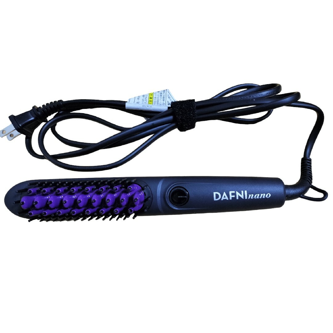 美品】ヤーマン ストレートヘアアイロン ブラシ型 ツヤ DAFNI nanoの
