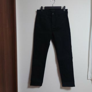 ユニクロ(UNIQLO)のUNIQLO ブラックパンツ ストレッチパンツ 71cm(チノパン)