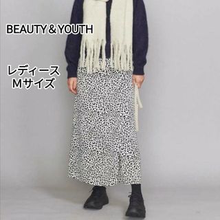 ビューティアンドユースユナイテッドアローズ(BEAUTY&YOUTH UNITED ARROWS)のBEAUTY＆YOUTH  レオパード ロングスカート Ｍサイズ(ロングスカート)