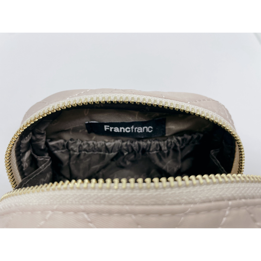 Francfranc(フランフラン)の新品未使用 Francfranc ベルポーチXS グレー ピンク レディースのファッション小物(ポーチ)の商品写真