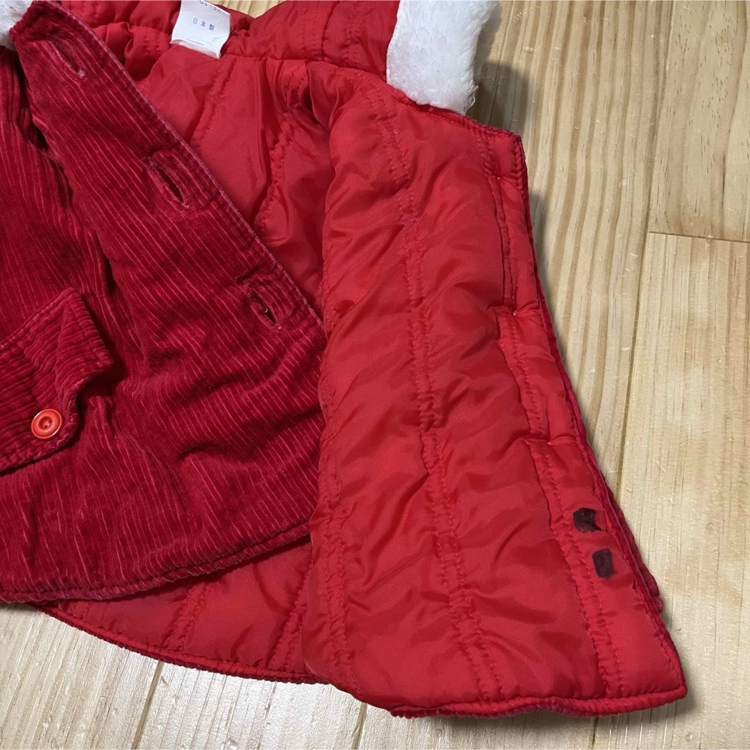 サンタ　ポンチョ キッズ/ベビー/マタニティのベビー服(~85cm)(ジャケット/コート)の商品写真