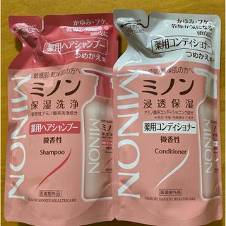 ミノン(MINON)のミノン 薬用ヘアシャンプー  コンディショナー詰め替え 380ml (シャンプー/コンディショナーセット)