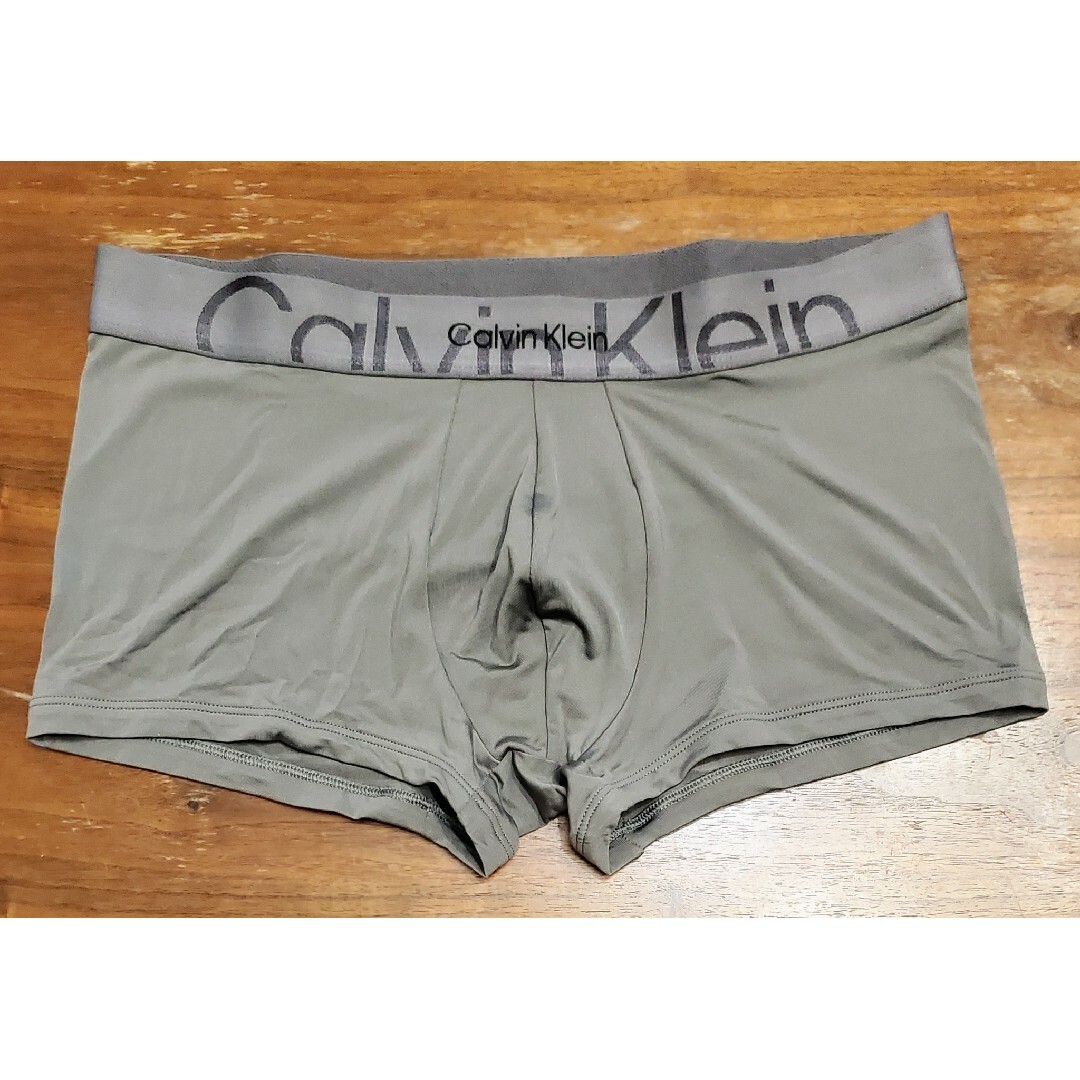 Calvin Klein(カルバンクライン)のカルバンクライン　新品　メンズ　ボクサーパンツ(ダブルロゴ/グレーM) メンズのアンダーウェア(ボクサーパンツ)の商品写真