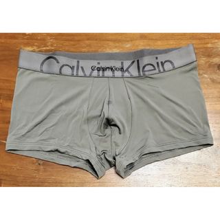 Calvin Klein - カルバンクライン　新品　メンズ　ボクサーパンツ(ダブルロゴ/グレーM)