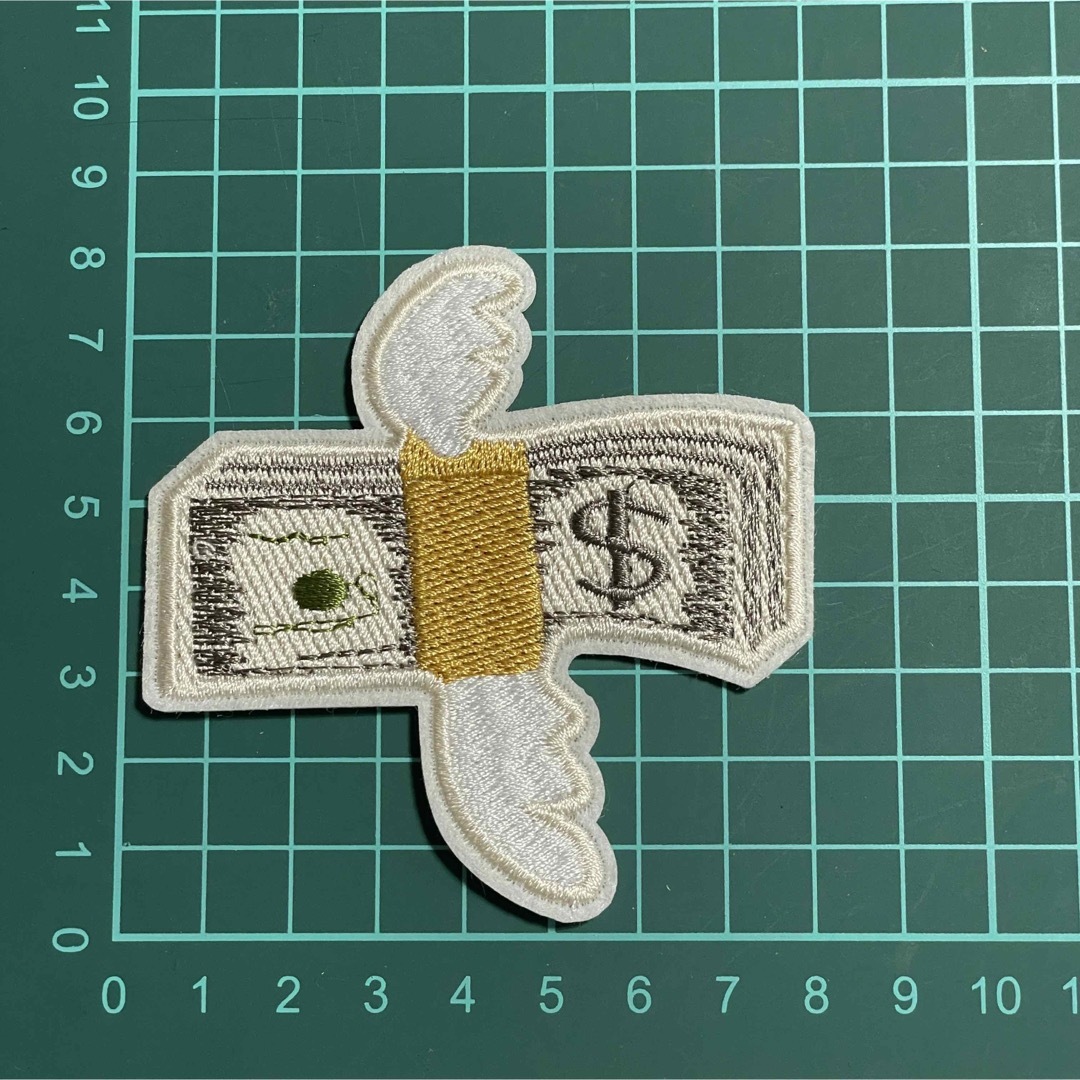 お札 マネー お金 ドル $ 刺繍アイロンワッペン☆ワッペン