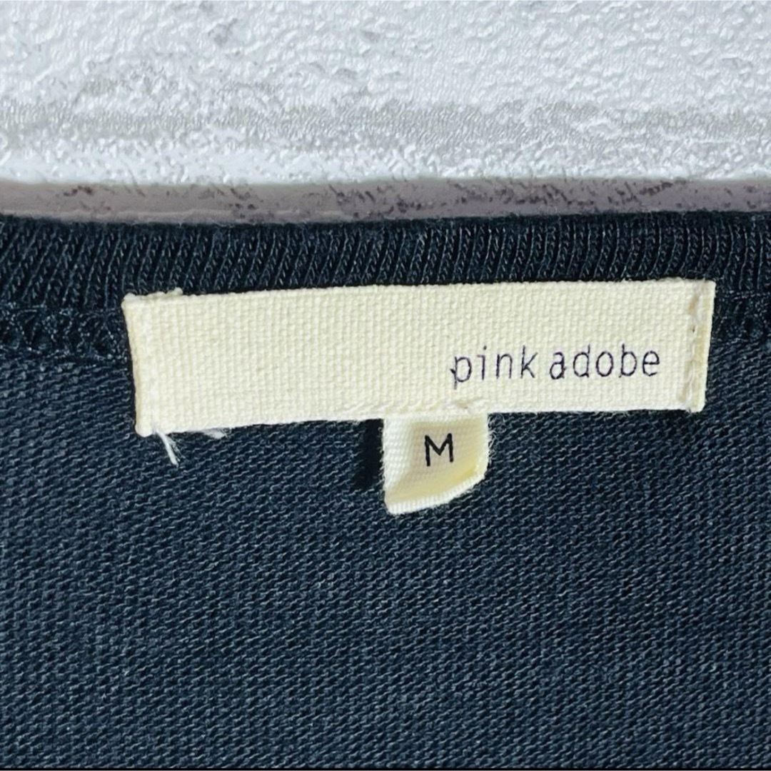 PINK ADOBE(ピンクアドべ)のpink adobe（ピンクアドベ） 【M】ロングカーディガン ストレッチ 黒色 レディースのトップス(カーディガン)の商品写真