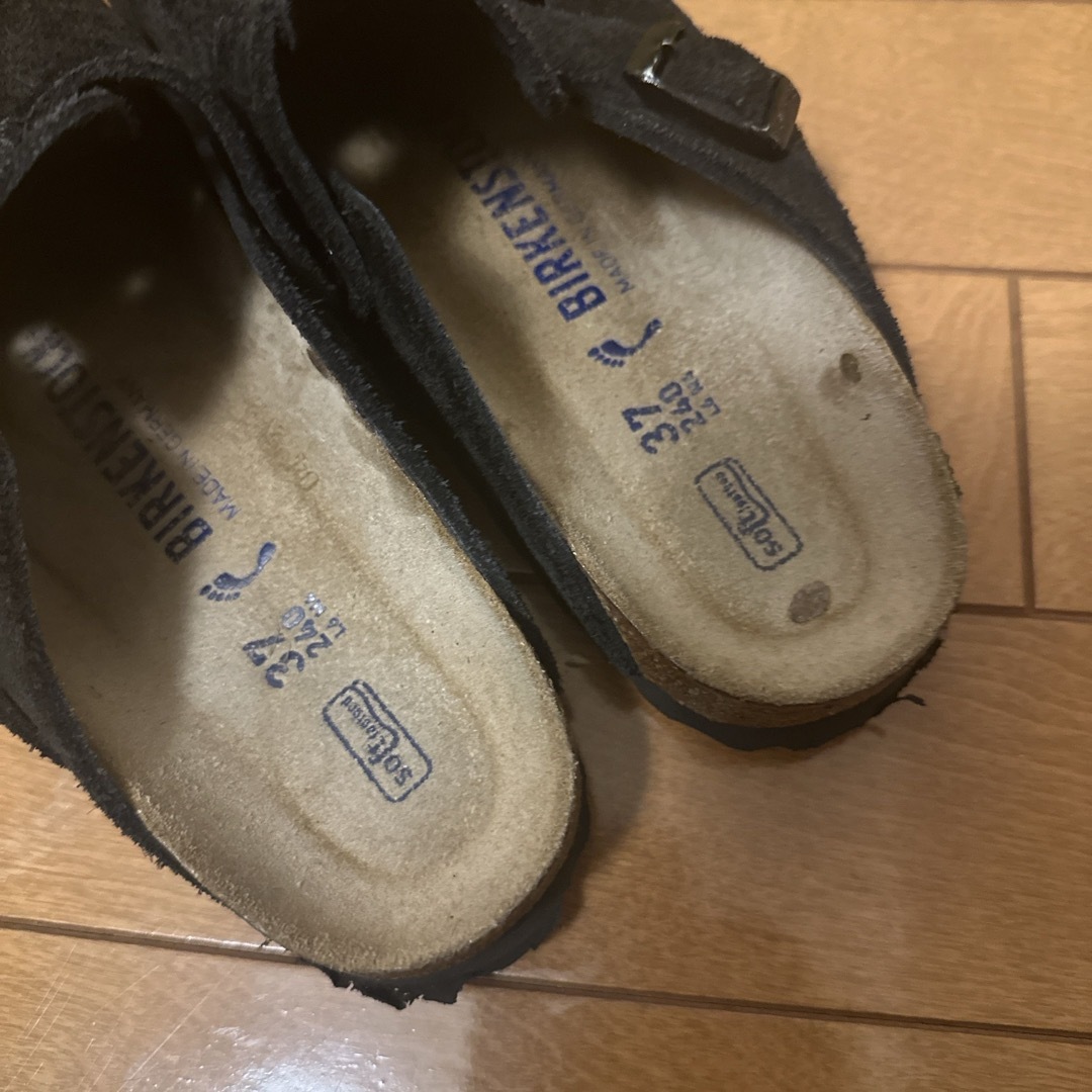 BIRKENSTOCK(ビルケンシュトック)のBirkenstock Boston ブラック レディースの靴/シューズ(スリッポン/モカシン)の商品写真