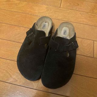 ビルケンシュトック(BIRKENSTOCK)のBirkenstock Boston ブラック(スリッポン/モカシン)