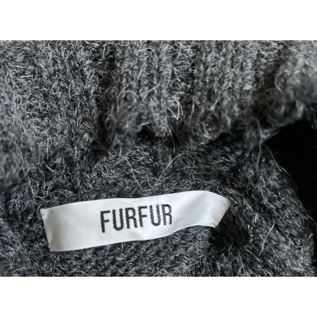 fur fur(ファーファー)のFURFUR ファーファー　フラワースリーブセーター　アルパカ混　ニット レディースのトップス(ニット/セーター)の商品写真