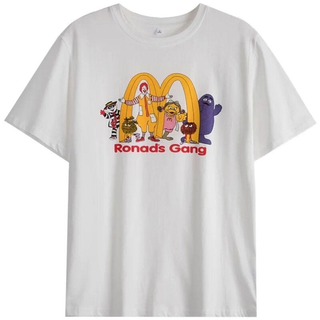 マクドナルド(マクドナルド)の新品未使用　マクドナルド　マック　マクド　Tシャツ　ホワイト　半袖　② メンズのトップス(Tシャツ/カットソー(半袖/袖なし))の商品写真