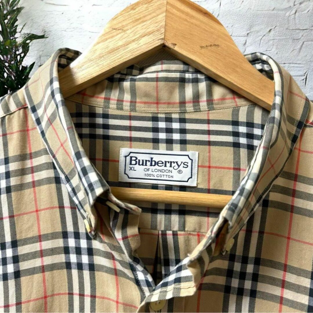 【希少/極美品】BURBERRY バーバリー 全身ノバチェックシャツ XLサイズ