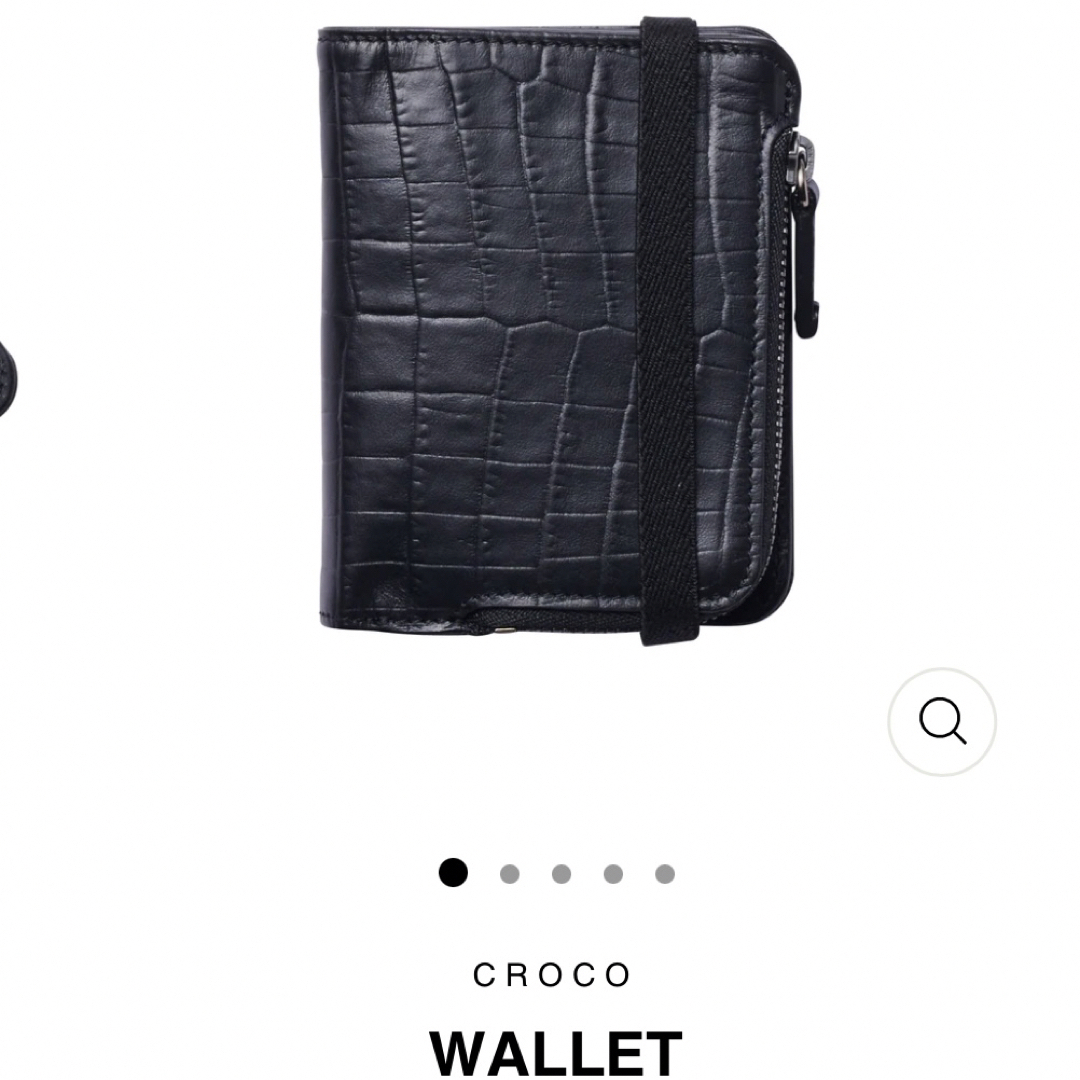 定価以下 RAMIDUS TOKYO CROCO WALLET BLACK 財布 メンズのファッション小物(折り財布)の商品写真