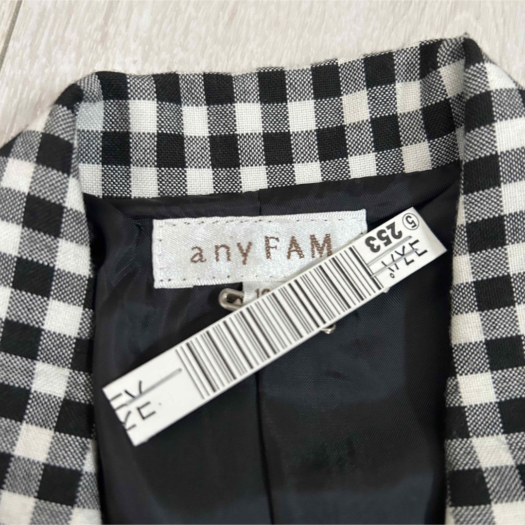 anyFAM(エニィファム)のany FAM セットアップ　フォーマル　発表会　ギンガムチェック　130 美品 キッズ/ベビー/マタニティのキッズ服女の子用(90cm~)(ドレス/フォーマル)の商品写真