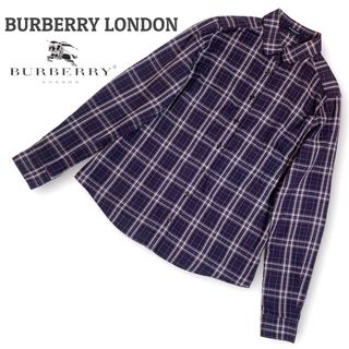 BURBERRY - 【美品】 バーバリーロンドン メガチェック 長袖シャツ