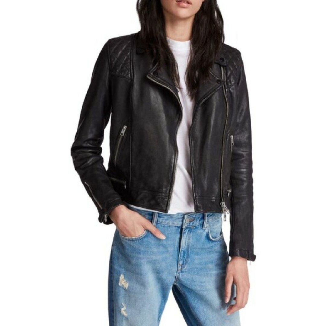 All Saints - UK8 美品 ALL SAINTS CONROY LEATHER BIKERの通販 by