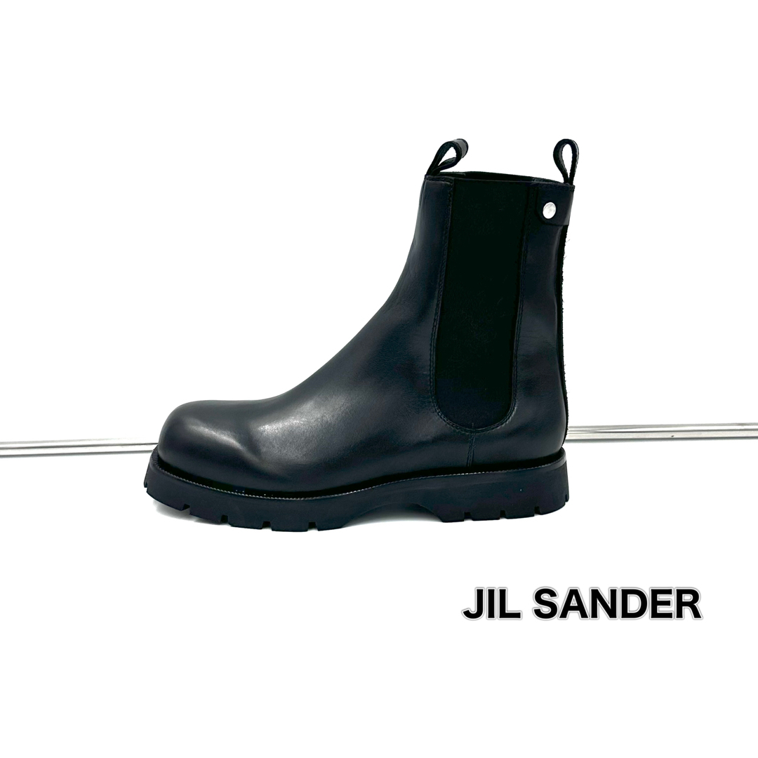 40素材jil sander ジルサンダー チェルシーブーツ - www