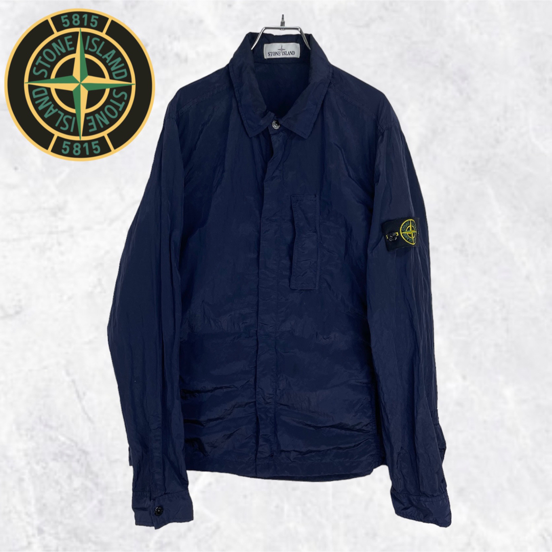 【希少】STONE ISLAND ナイロンメタル オーバーシャツジャケット Lナイロンジャケット