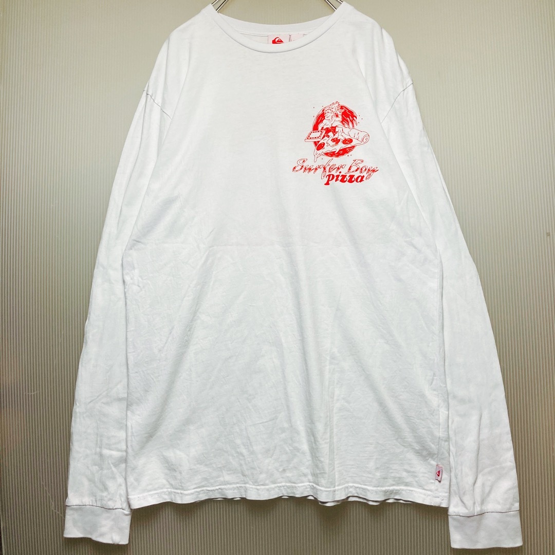 QUIKSILVER(クイックシルバー)のQUIKSILVER×ストレンジャーシングス サーファーボーイピザ ロンT メンズのトップス(Tシャツ/カットソー(七分/長袖))の商品写真