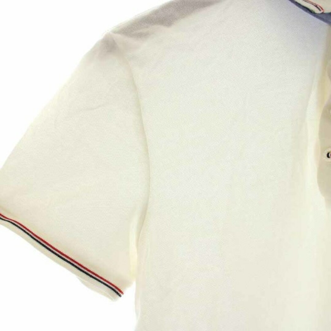 MONCLER(モンクレール)のMONCLER MAGLIA POLO MANICA CORTA S 白 メンズのトップス(ポロシャツ)の商品写真