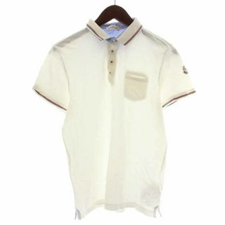 モンクレール(MONCLER)のMONCLER MAGLIA POLO MANICA CORTA S 白(ポロシャツ)