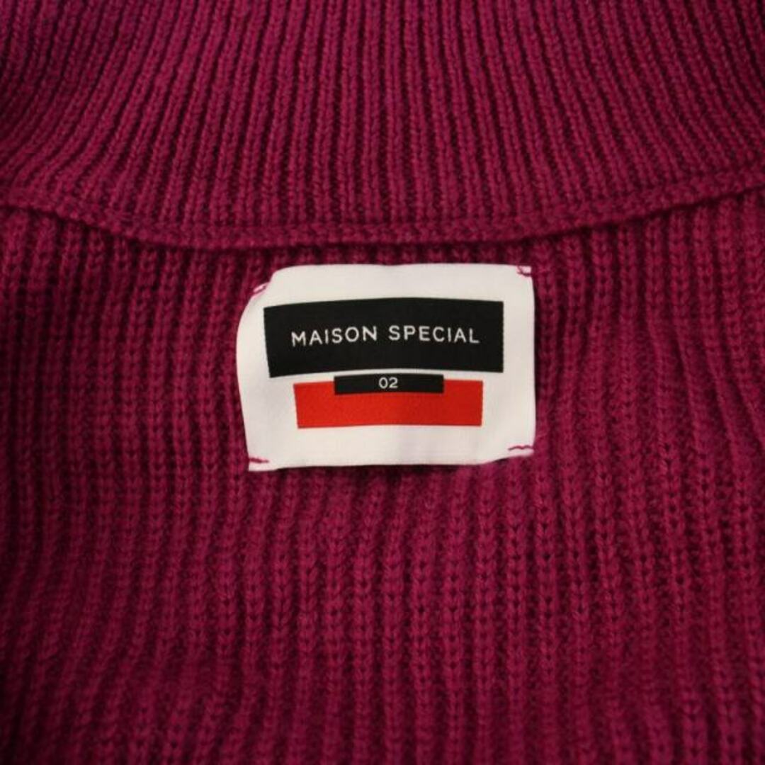 other(アザー)のMAISON SPECIAL ニットジャケット ジップアップ ピンク メンズのジャケット/アウター(ブルゾン)の商品写真