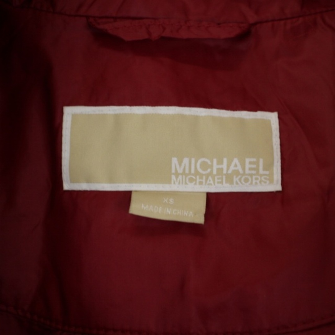 Michael Kors(マイケルコース)のマイケルコース 中綿コート ロング フード ジップアップ ナイロン XS 赤 レディースのジャケット/アウター(その他)の商品写真