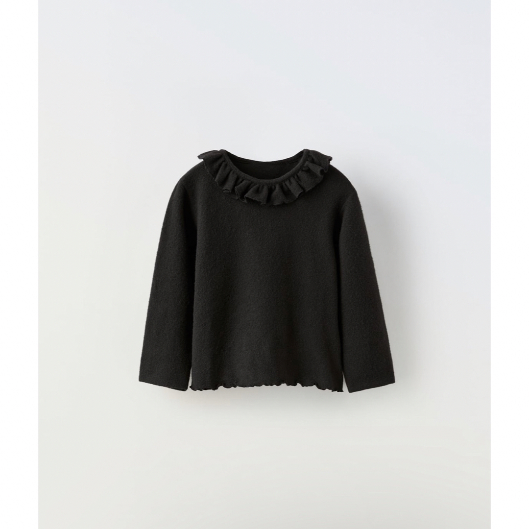 ZARA KIDS(ザラキッズ)のzaraベビー　フリルトップス キッズ/ベビー/マタニティのベビー服(~85cm)(シャツ/カットソー)の商品写真