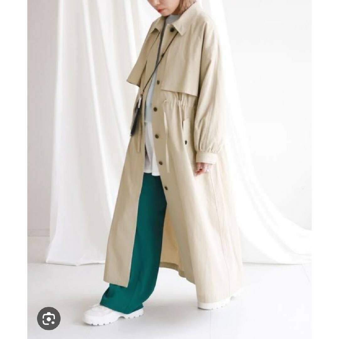 SLOBE ニュアンススタンドカラーコート レディースのジャケット/アウター(ロングコート)の商品写真