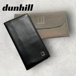 ダンヒル(Dunhill)の【良品】dunhill 長財布　ブラック　札入れ.(長財布)