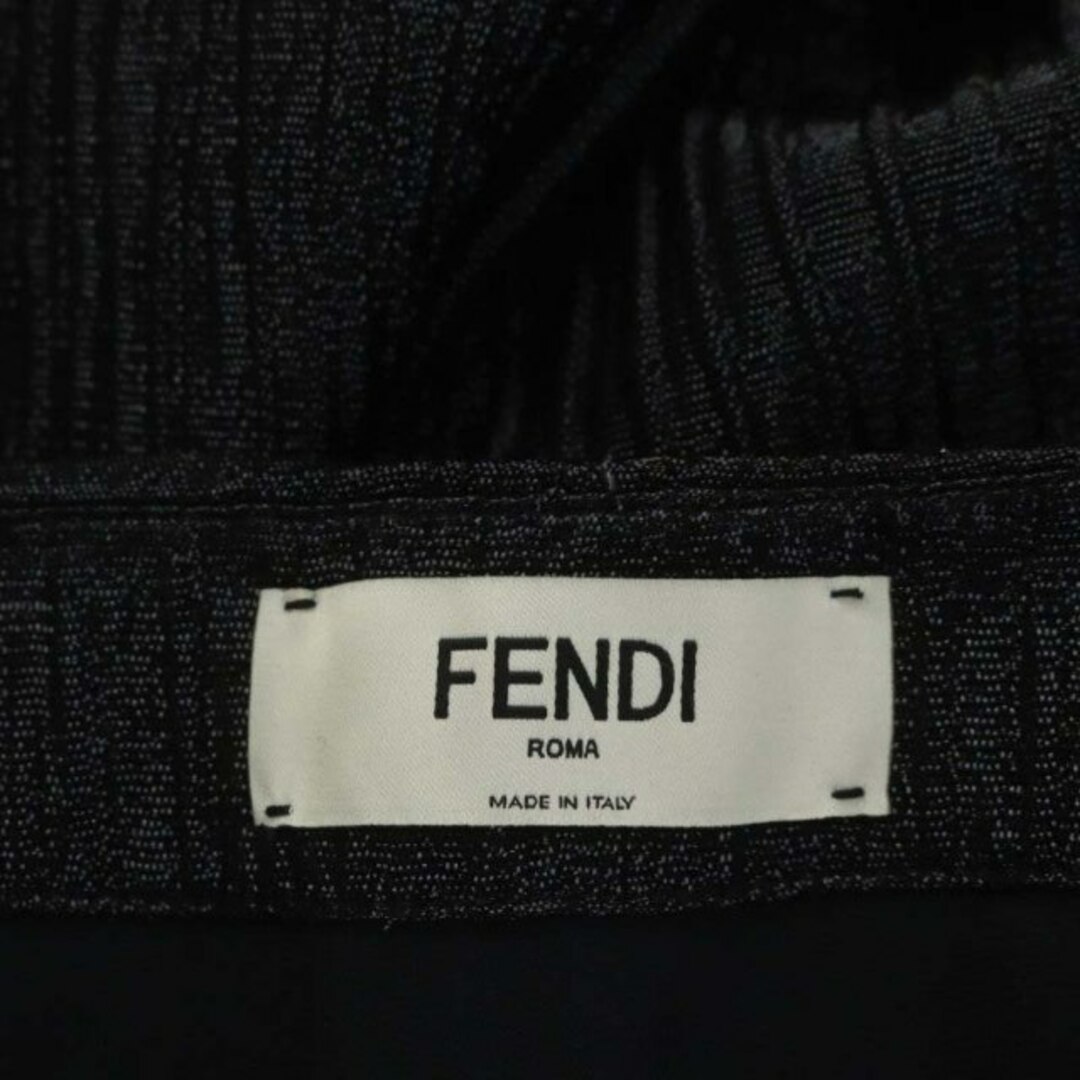 FENDI(フェンディ)のフェンディ プリーツスカート フレア ロング 42 黒 FQ7167 AC40 レディースのスカート(ロングスカート)の商品写真