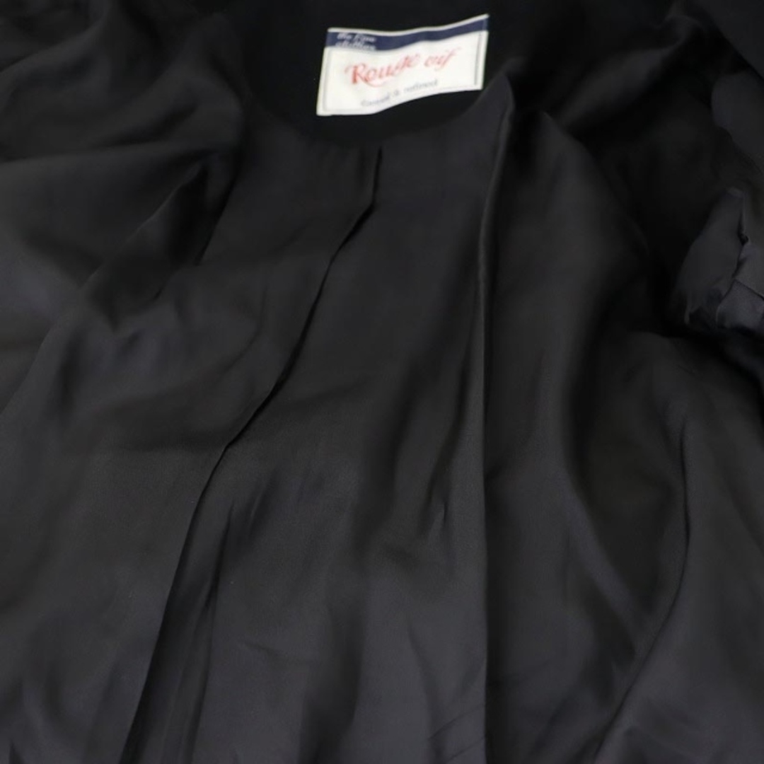 Rouge vif(ルージュヴィフ)のルージュヴィフ トレンチコート スプリングコート ロング ベルト付き 38 黒 レディースのジャケット/アウター(トレンチコート)の商品写真