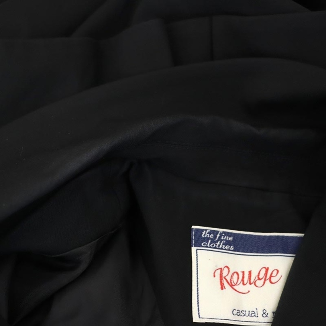 Rouge vif(ルージュヴィフ)のルージュヴィフ トレンチコート スプリングコート ロング ベルト付き 38 黒 レディースのジャケット/アウター(トレンチコート)の商品写真