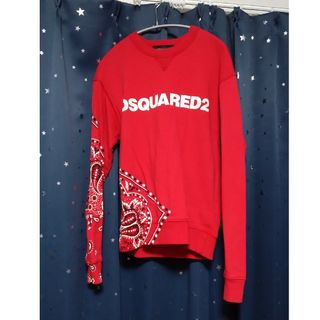 ディースクエアード(DSQUARED2)の【美品】DSQUAREDペイズリートレーナーS(スウェット)