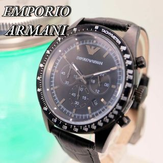 Emporio Armani - ゴールド/ブラック新品EMPORIO ARMANI腕時計メンズ43