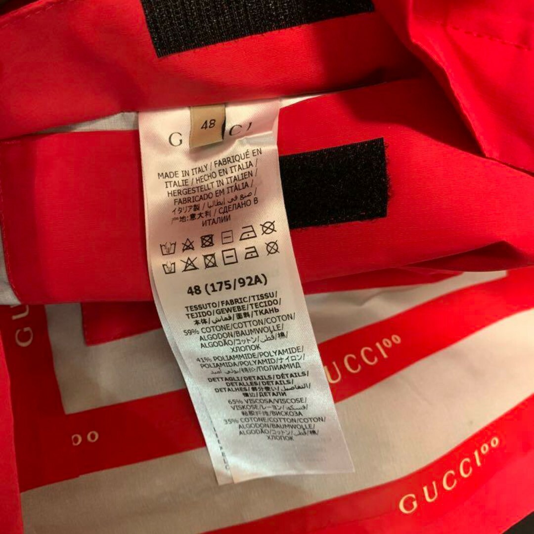 Gucci(グッチ)のGucci 100 cotton blend jacket  red 48 メンズのジャケット/アウター(その他)の商品写真