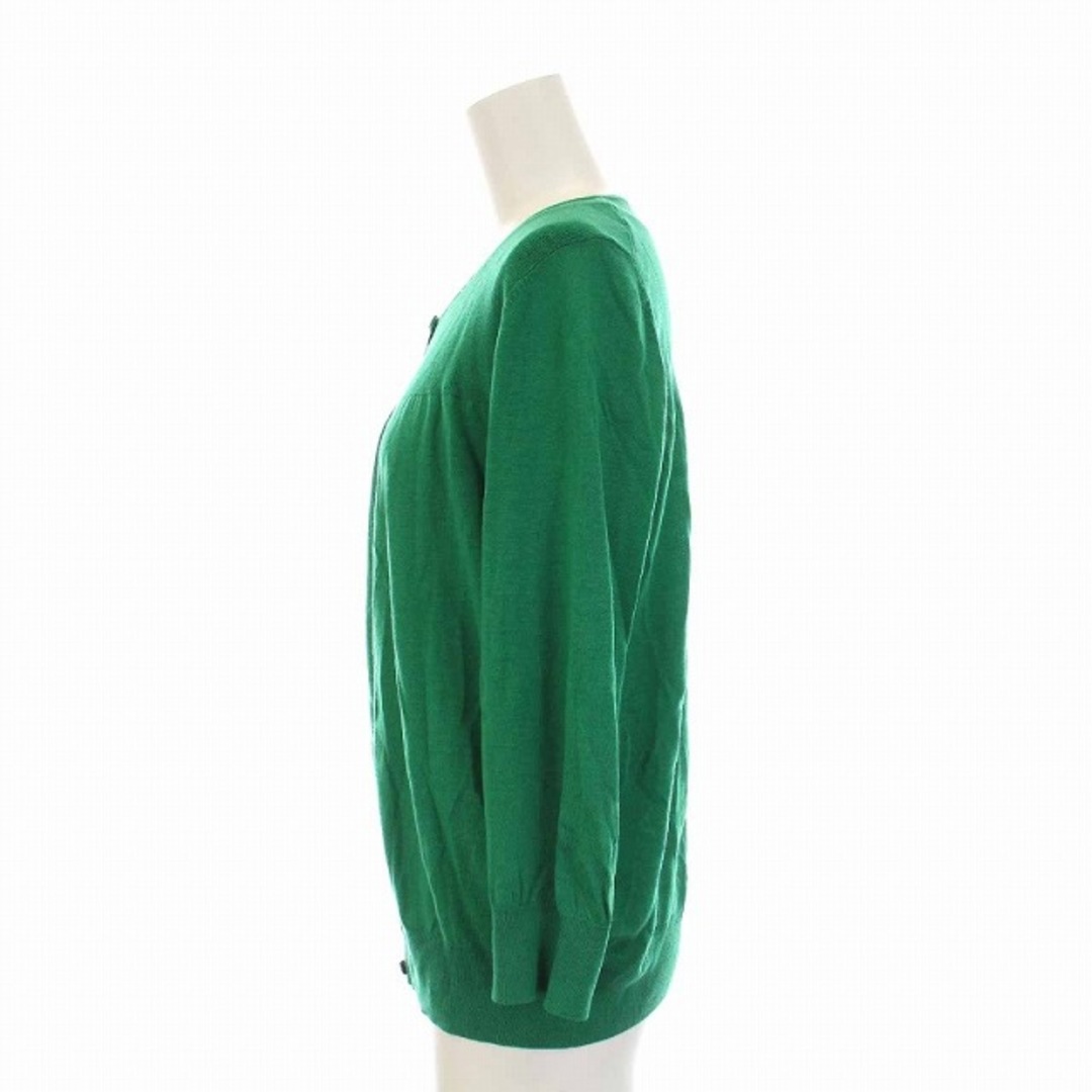leilian(レリアン)のレリアン アンサンブル ニット カーディガン 七分袖 ノースリーブ 9 緑 レディースのトップス(アンサンブル)の商品写真