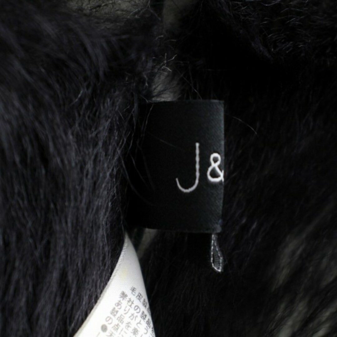 J&R(ジェイアンドアール)のジェイ&アール J&R トスカーナムートン ジャケット ファー M 紺 レディースのジャケット/アウター(ブルゾン)の商品写真
