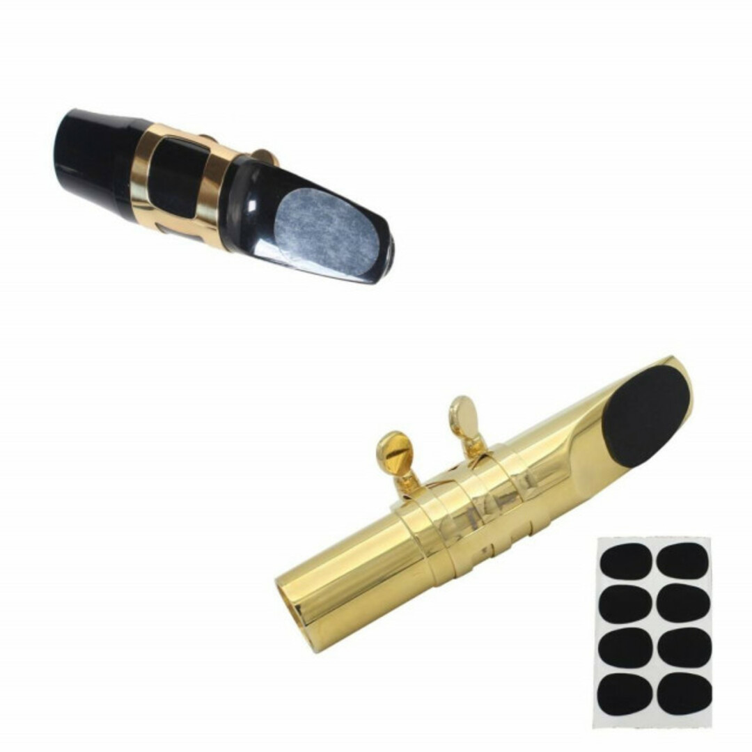 マウスピースパッチ　8枚セット　クラリネット　サックス　保護シール　黒　吹奏楽 楽器の管楽器(サックス)の商品写真
