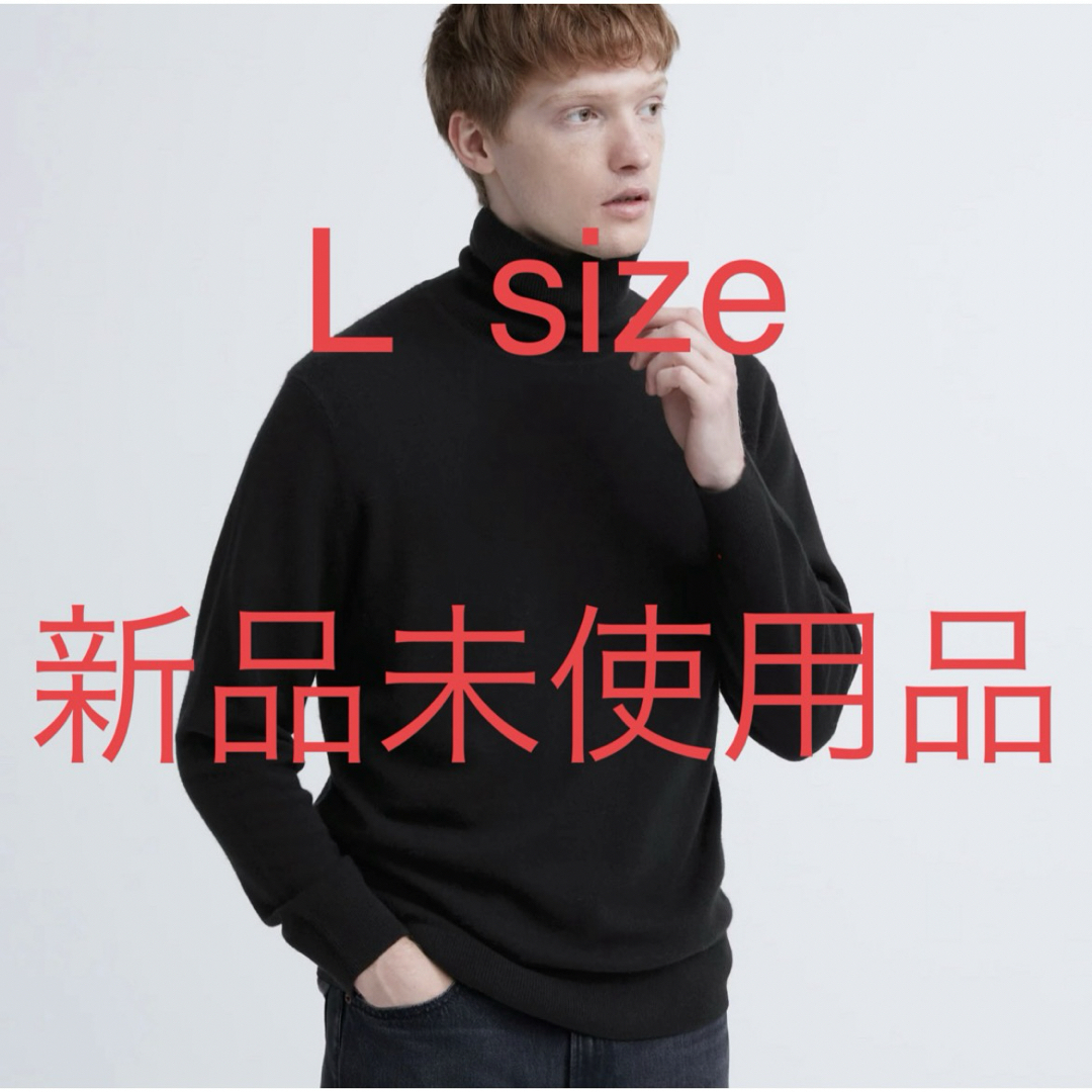 UNIQLO ユニクロ カシミヤタートルネックセーター（長袖）　BLACK⑪ | フリマアプリ ラクマ