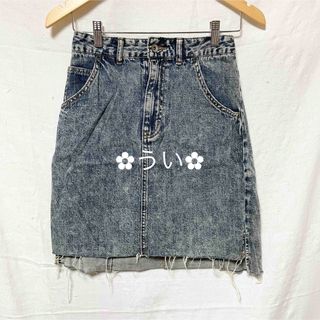 ダブルクローゼット(w closet)の台形 デニム スカート(ミニスカート)